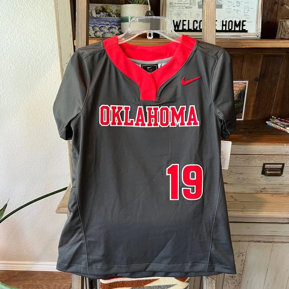 NWT Nike women’s University of Oklahoma softball vapor select jersey size medium - Picture 1 of 10